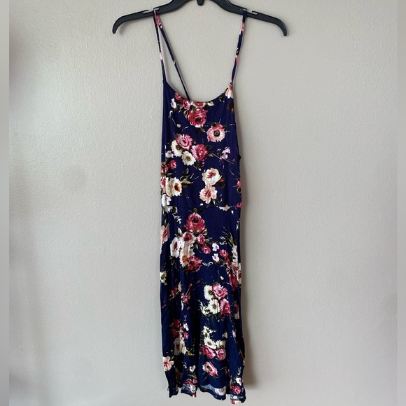 Long Blue Floral Dress - Picture 1 of 3